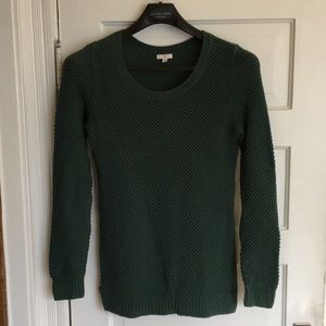 BP green sweater